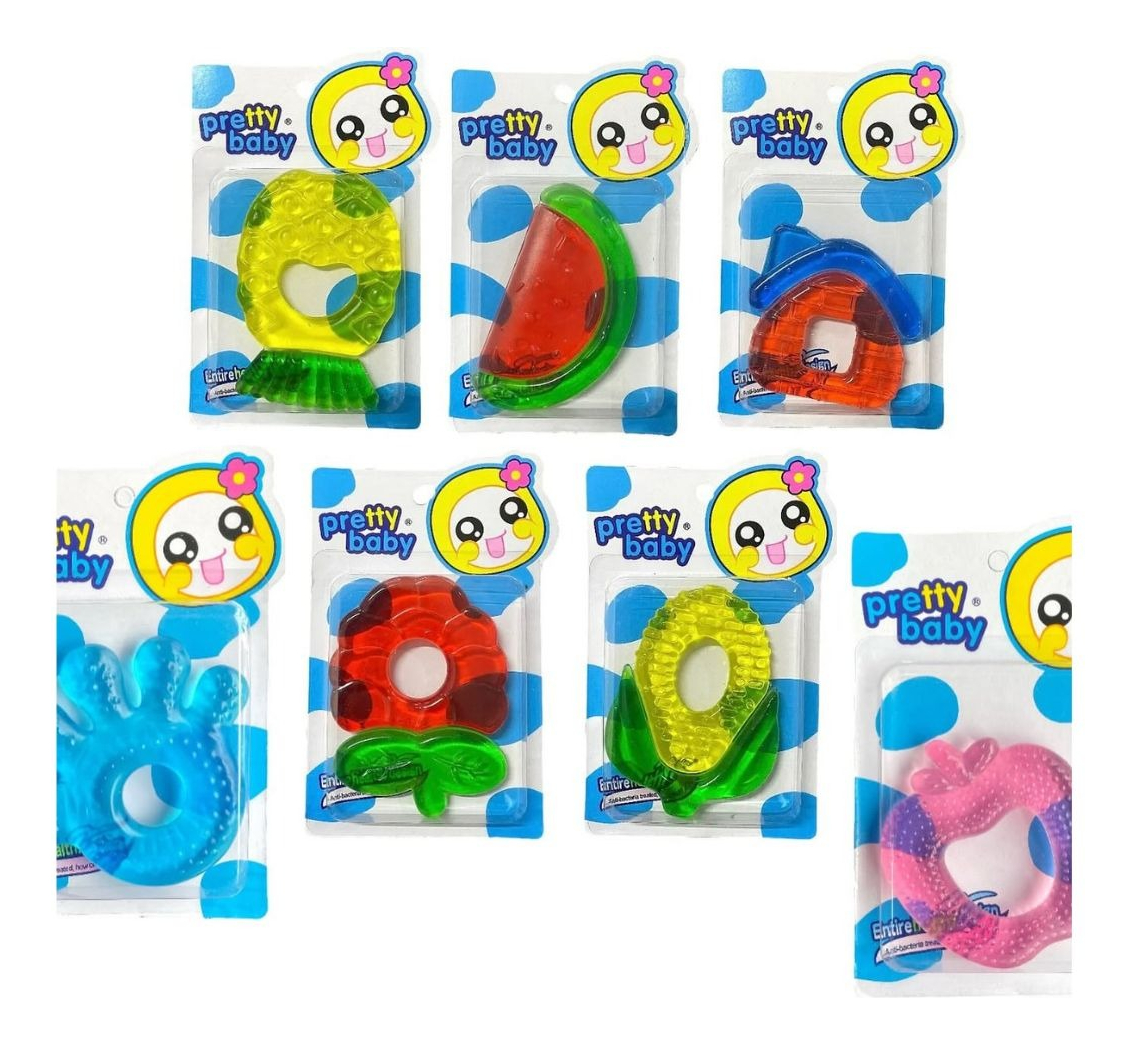SET 8 MORDEDOR ENFRIABLE SILICONA DIVERTIDOS BEBE LAU - 6