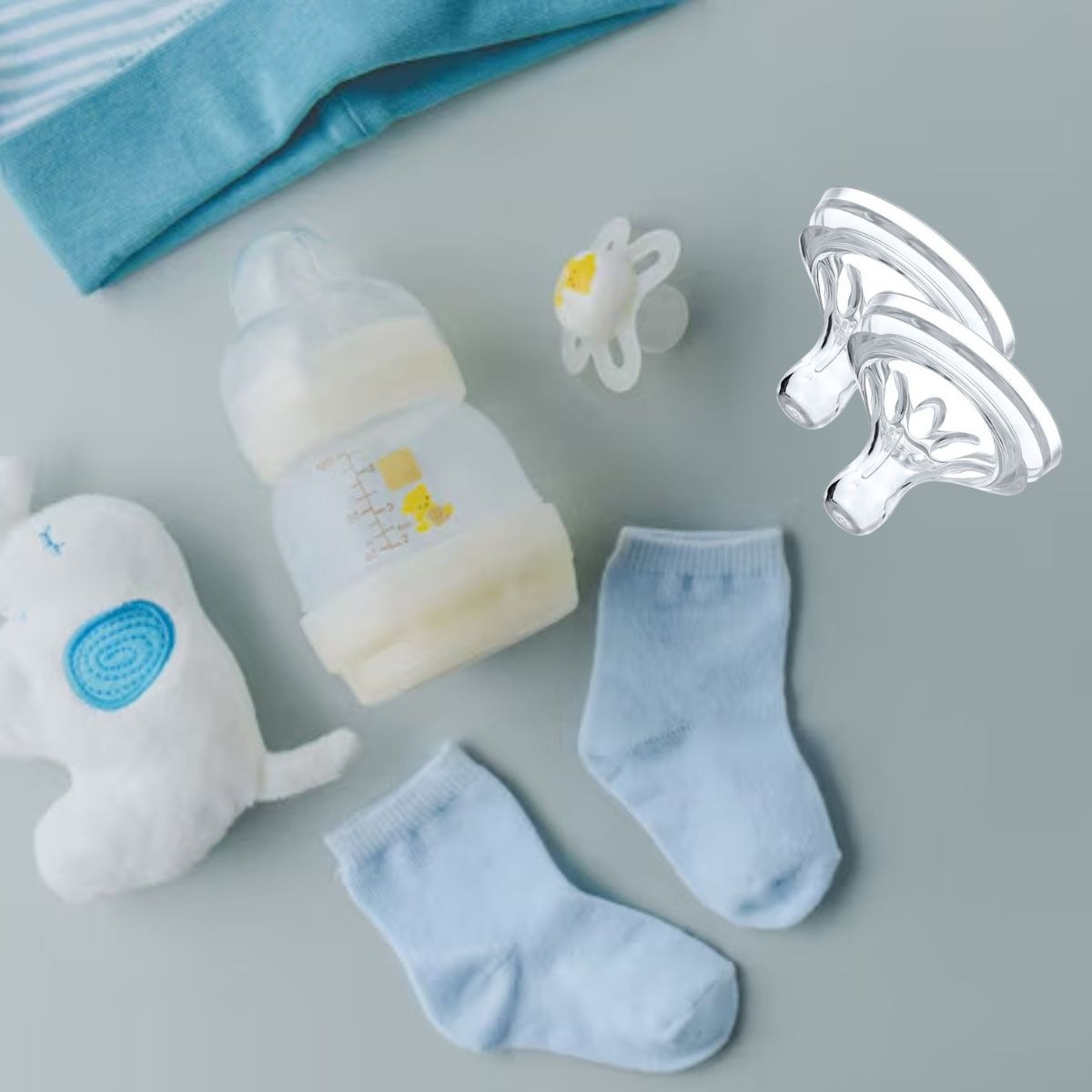 SET 5 TETINAS SILICONA PARA BIBERON DE BEBE 12-24M LAU - 5