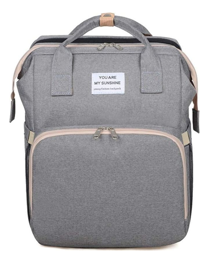 MOCHILA 4 EN 1 PARA VIAJE PASEO CON CAMBIADOR BEBE LAU - 1