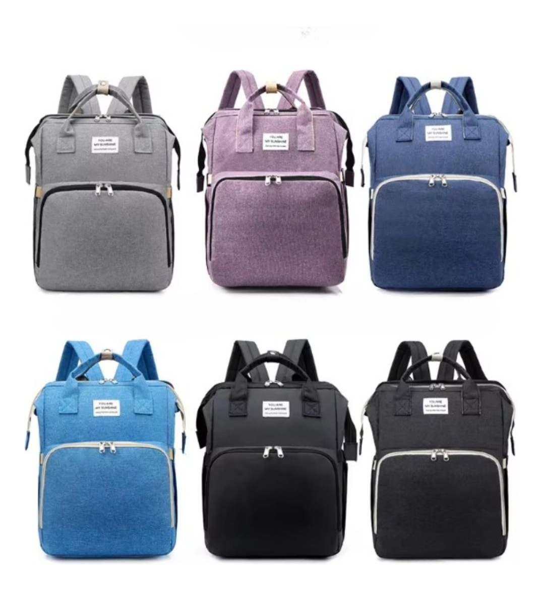 MOCHILA 4 EN 1 PARA VIAJE PASEO CON CAMBIADOR BEBE LAU - 8