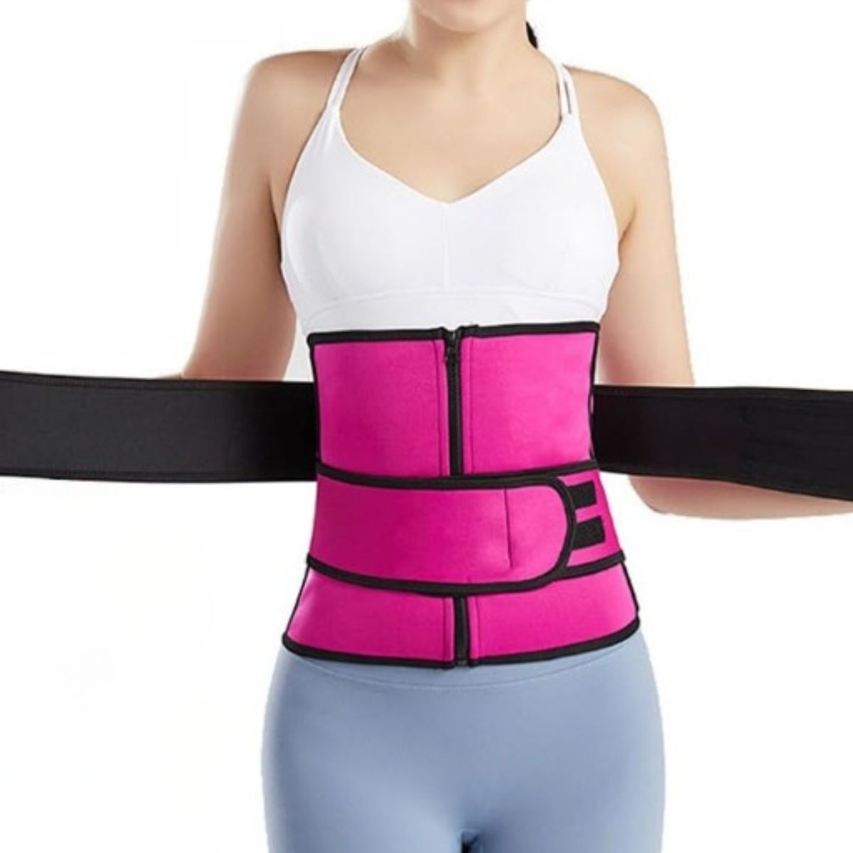 SET 2 FAJAS REDUCTORA MOLDEADORA NEOPRENO SOPORTE LUMBAR LAU - 9