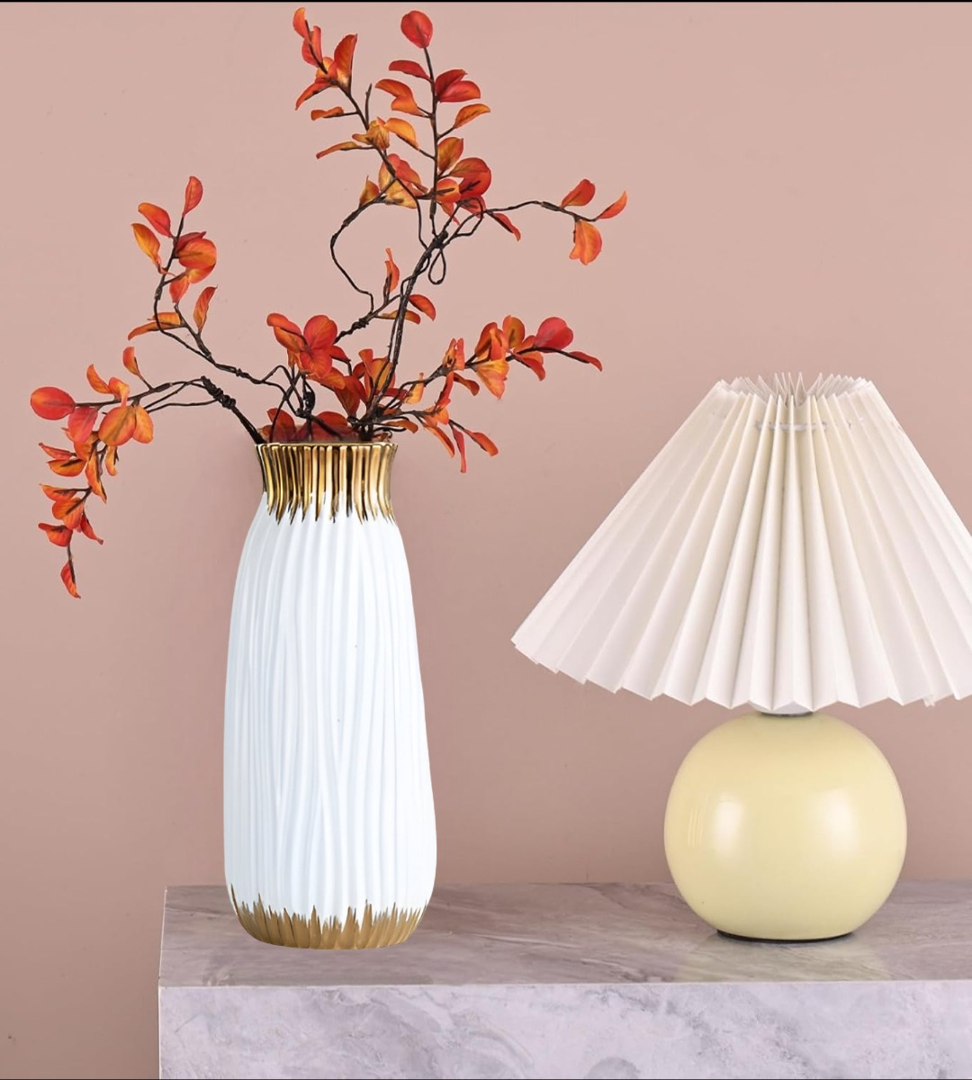 FLORERO JARRÓN MODERNO CILÍNDRICO DECORATIVO HOGAR 28CM JHN - 6