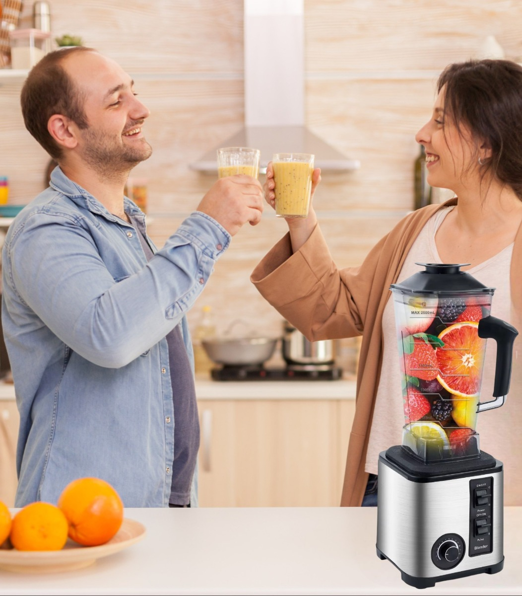 LICUADORA MEZCLADORA 2.5L MULTIFUNCIONAL COCINA HOGAR JHN - 4