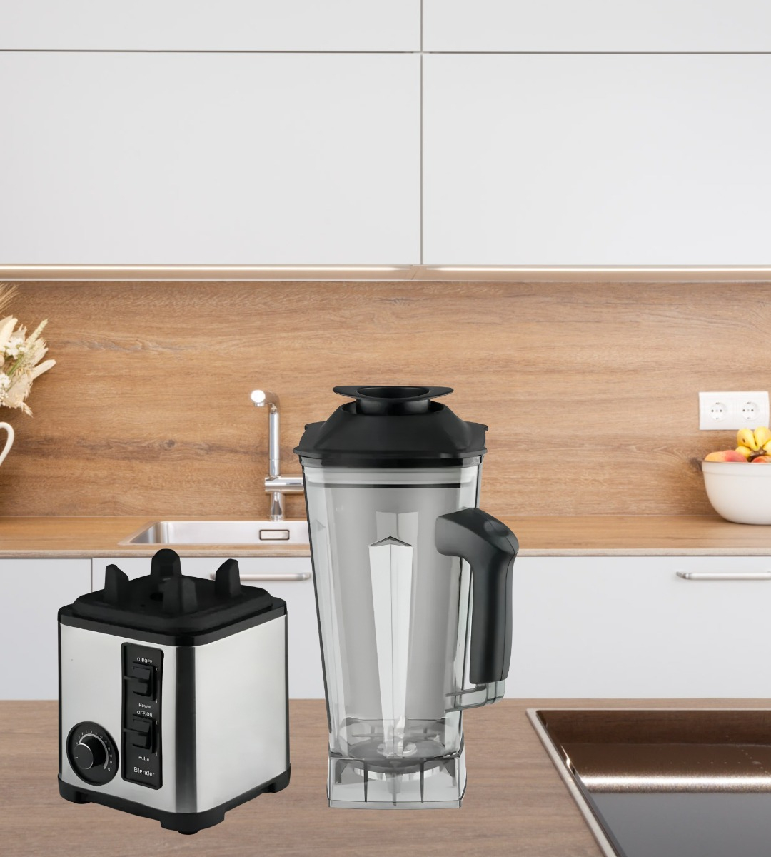 LICUADORA MEZCLADORA 2.5L MULTIFUNCIONAL COCINA HOGAR JHN - 9