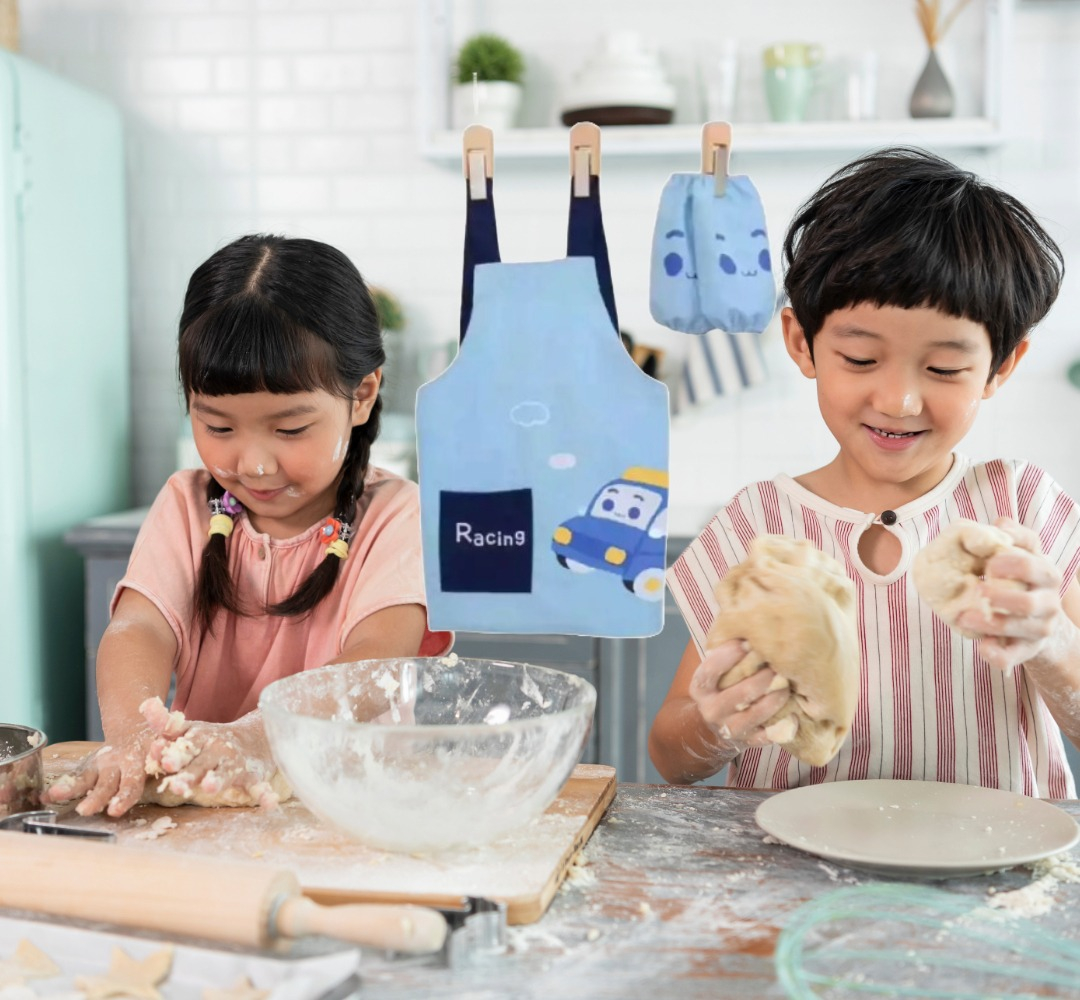 SET 2 DELANTAL IMPERMEABLE DISEÑO VARIOS JARDIN COCINA LAU - 3