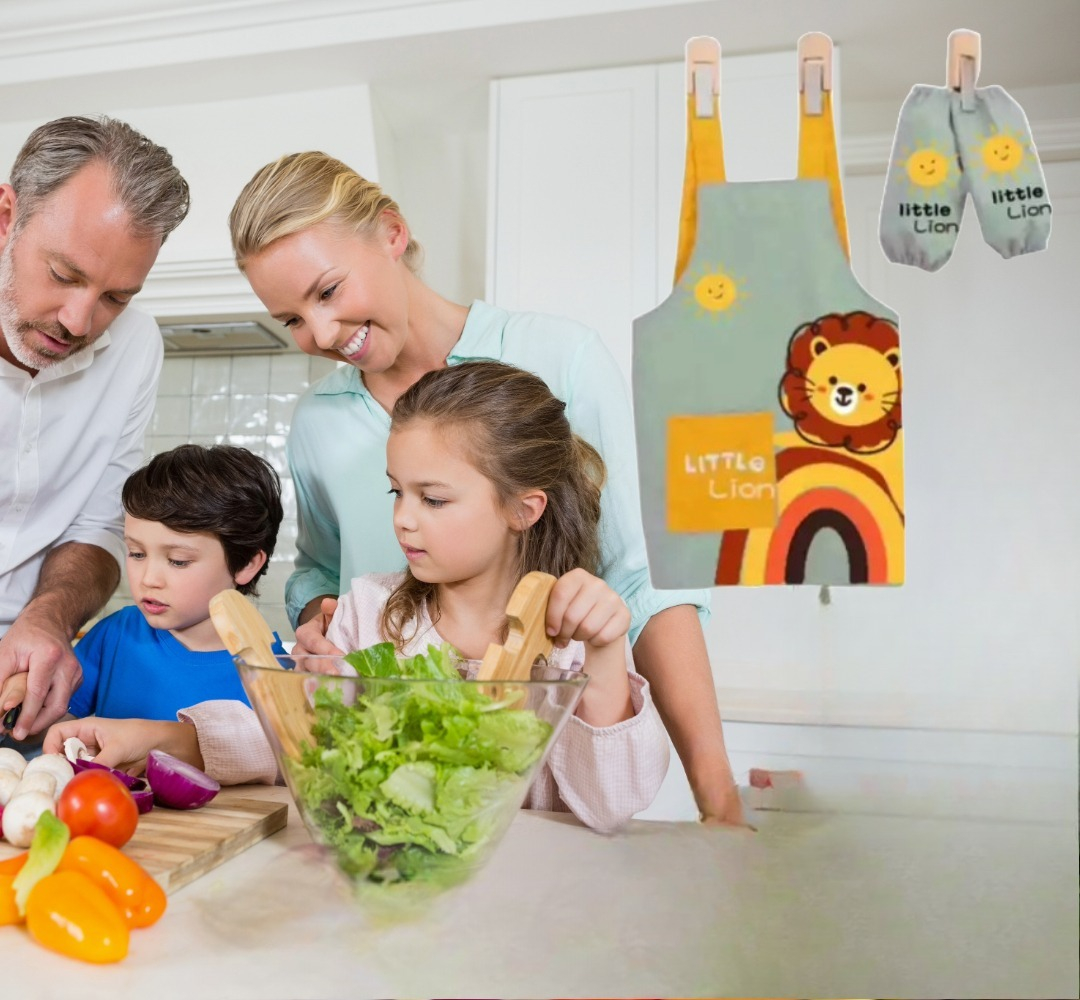 SET 2 DELANTAL IMPERMEABLE DISEÑO VARIOS JARDIN COCINA LAU - 6