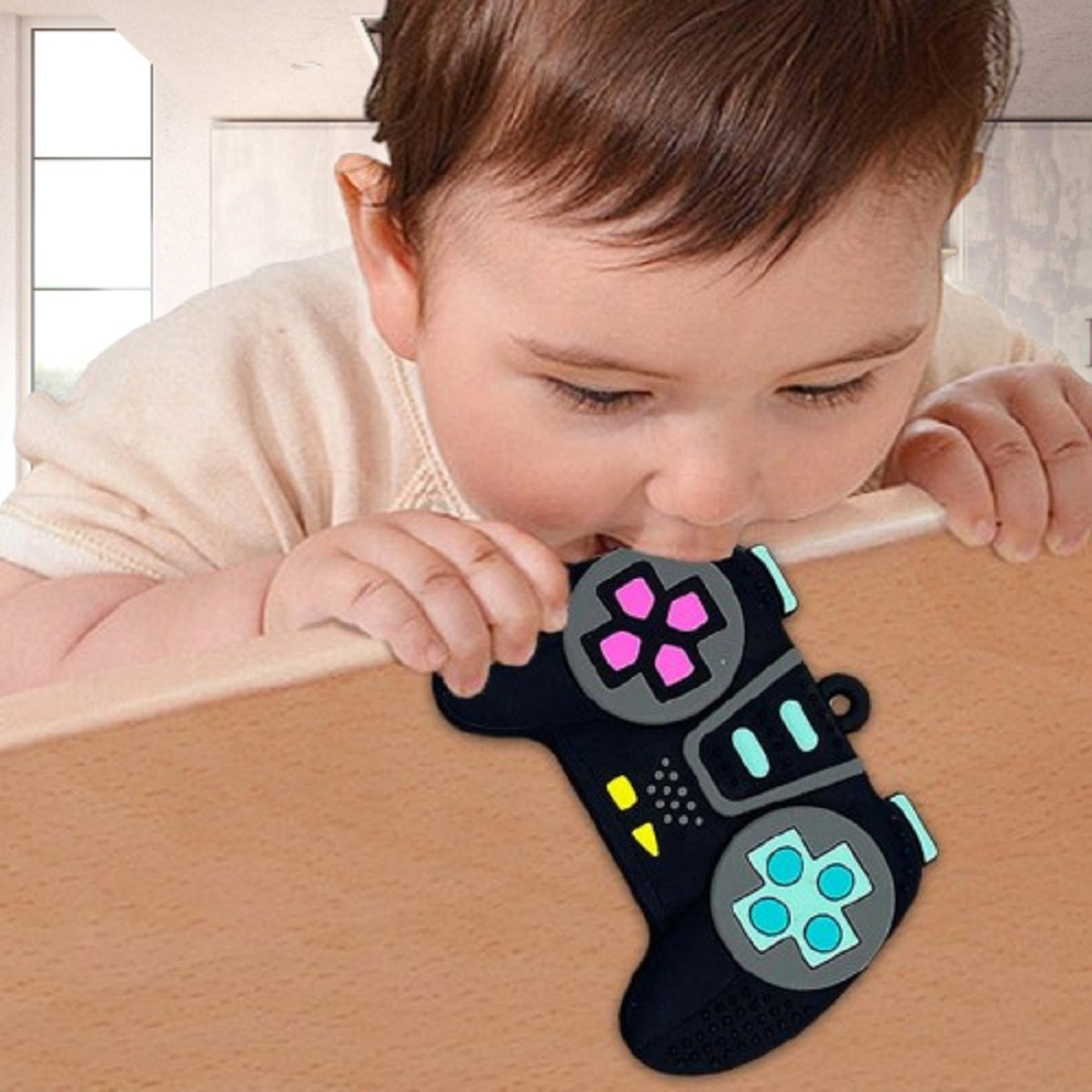 SET 3 MORDEDOR SILICONA FORMA CONTROL JOYSTICK BEBES LAU - 10