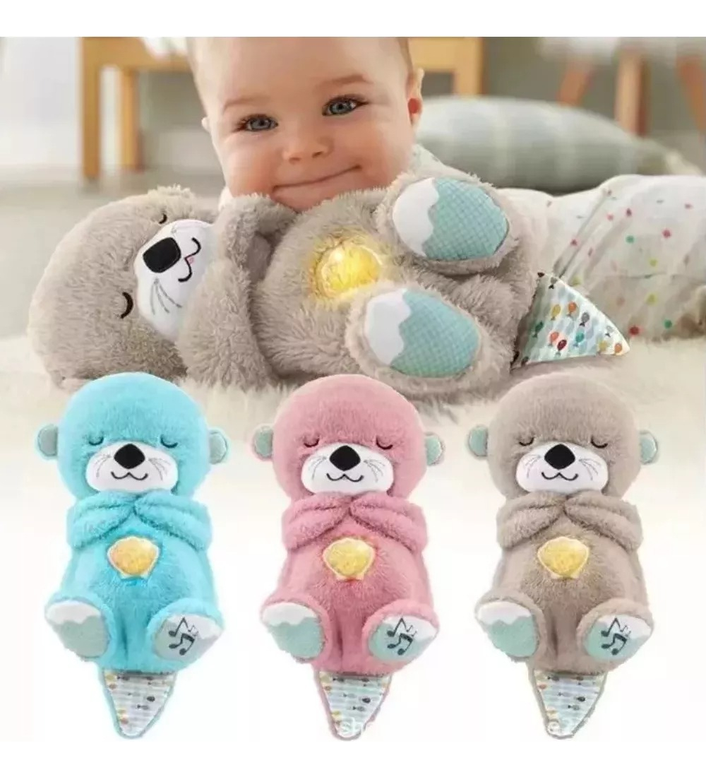 PELUCHE NUTRIA JUGUETE ANIMAL RESPIRA BEBES DORMIR LAU - 6