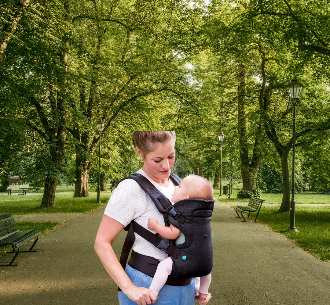 PORTABEBE CANGURERA CARGADOR ERGONOMICO INFANTIL BEBE LAU - 9