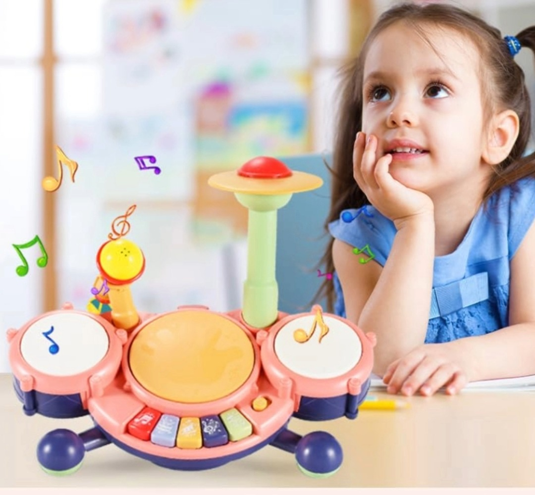 JUGUETE JUEGO FORMA CANGREJO BATERIA MUSICAL BEBES LAU - 6
