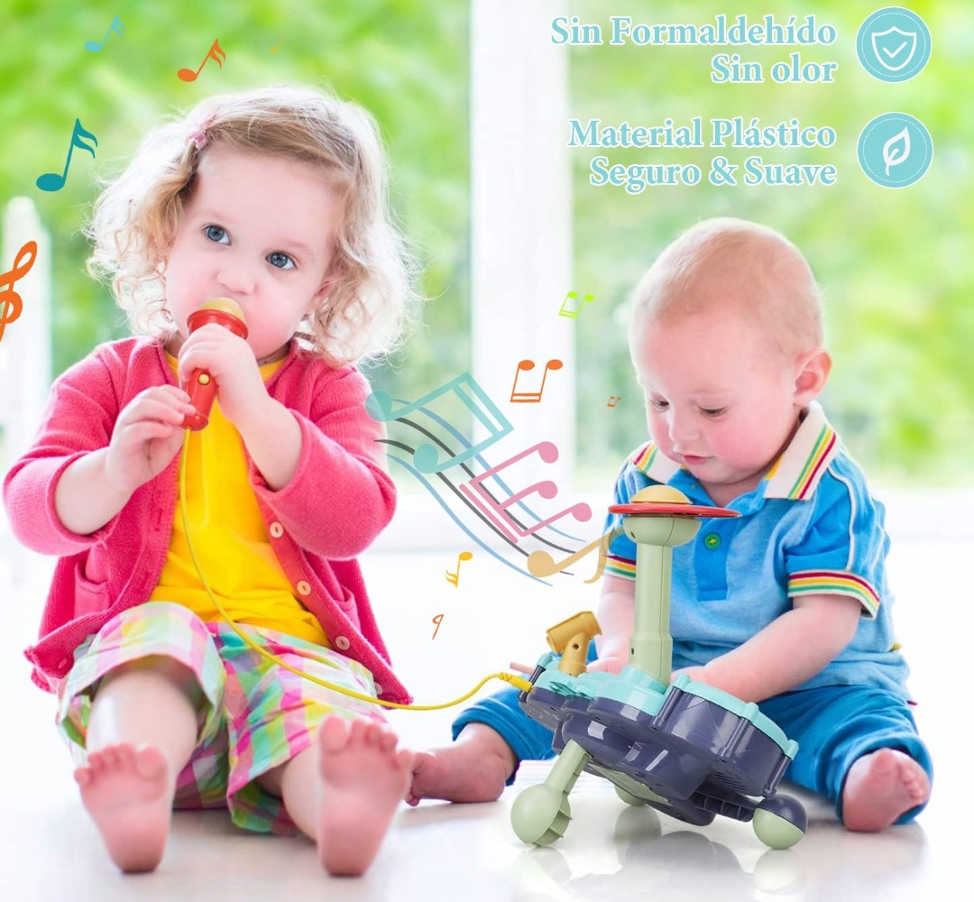 JUGUETE JUEGO FORMA CANGREJO BATERIA MUSICAL BEBES LAU - 8