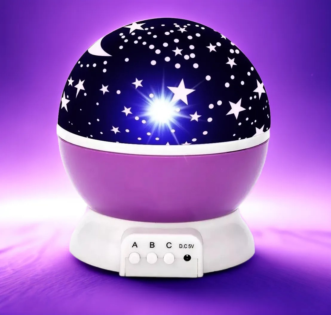 PROYECTOR ROTATORIA CIELO ESTRELLAS NOCHE ALUMBRA BEBE LAU - 2