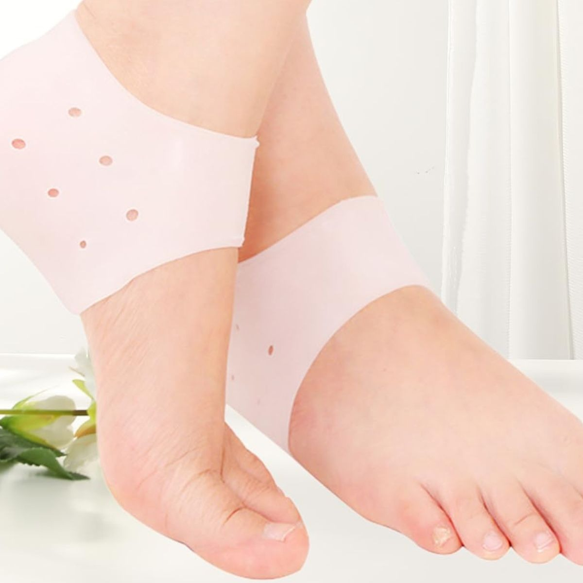 SET 8 PLANTILLAS DE GEL TALONERA REUTILIZABLE AJUSTABLE LAU - 3
