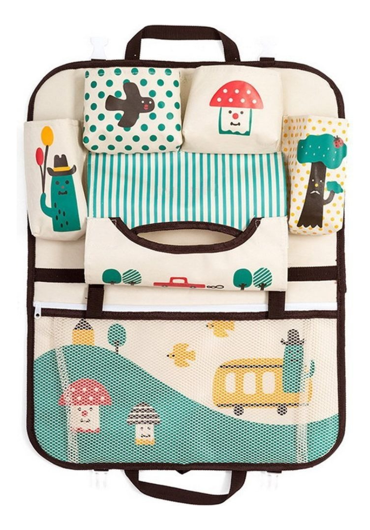 ORGANIZADOR DE ASIENTO TRASERO DE AUTO DIBUJOS ANIMADOS LAU - 1