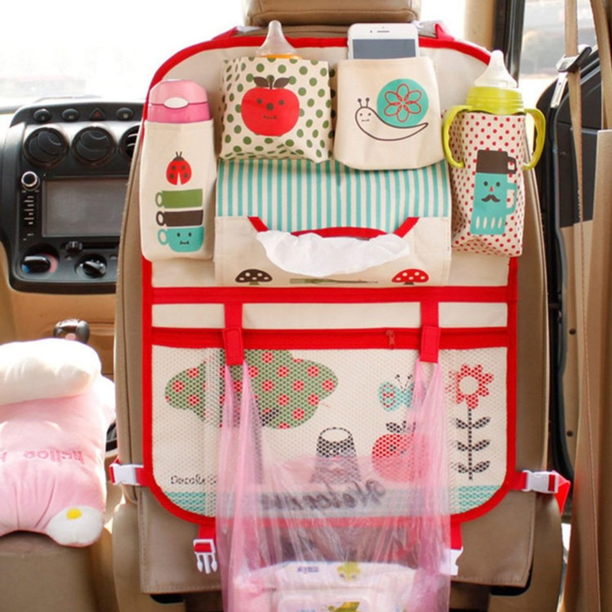 ORGANIZADOR DE ASIENTO TRASERO DE AUTO DIBUJOS ANIMADOS LAU - 3