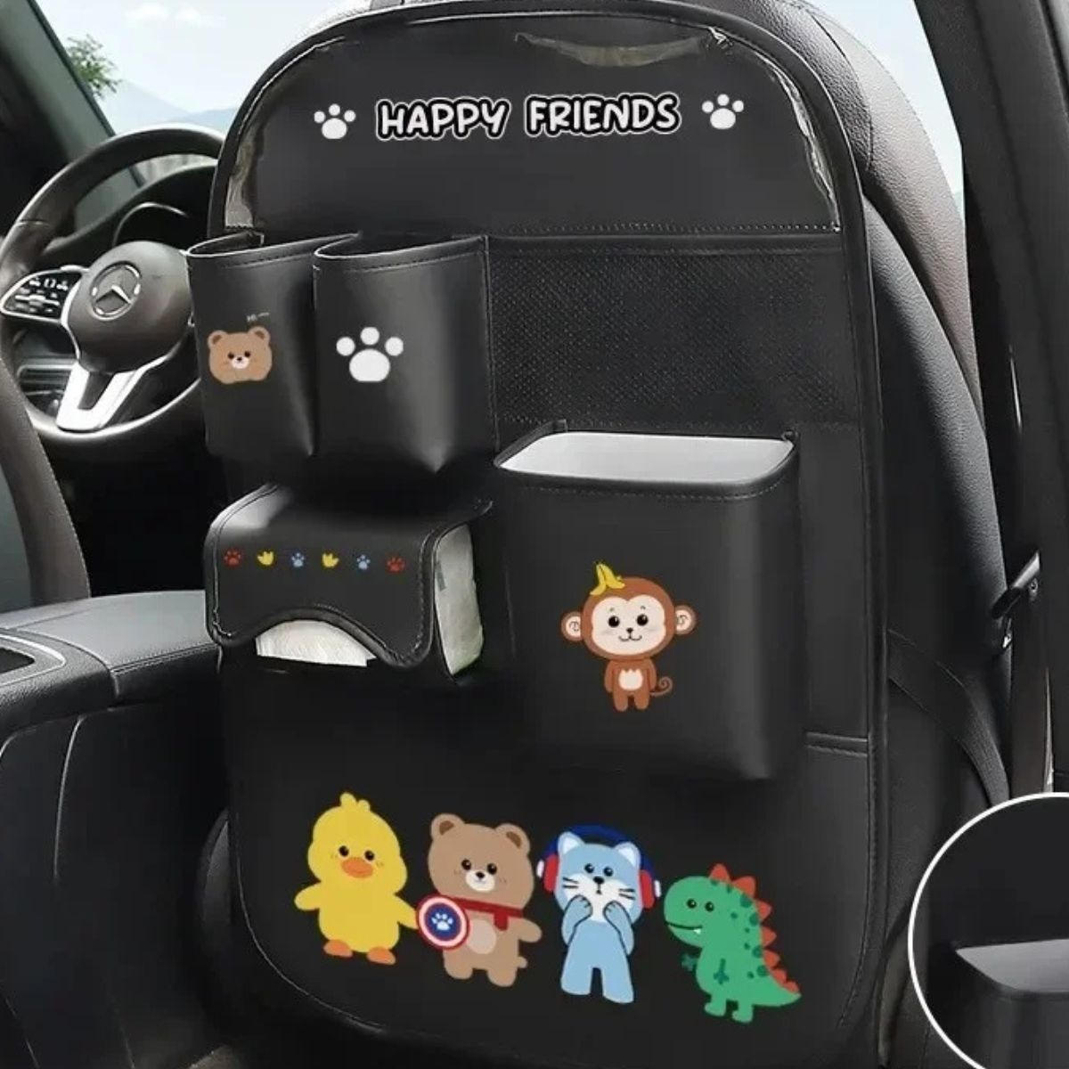 ORGANIZADOR PARA RESPALDO DE ASIENTO TRASERO BOLSILLOS LAU - 5