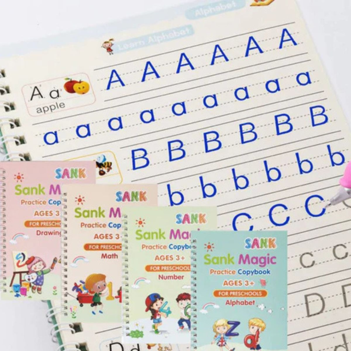 PACK 8 CUADERNOS MAGICOS APRENDIZAJES CALIGRAFIA NIÑOS LAU - 9