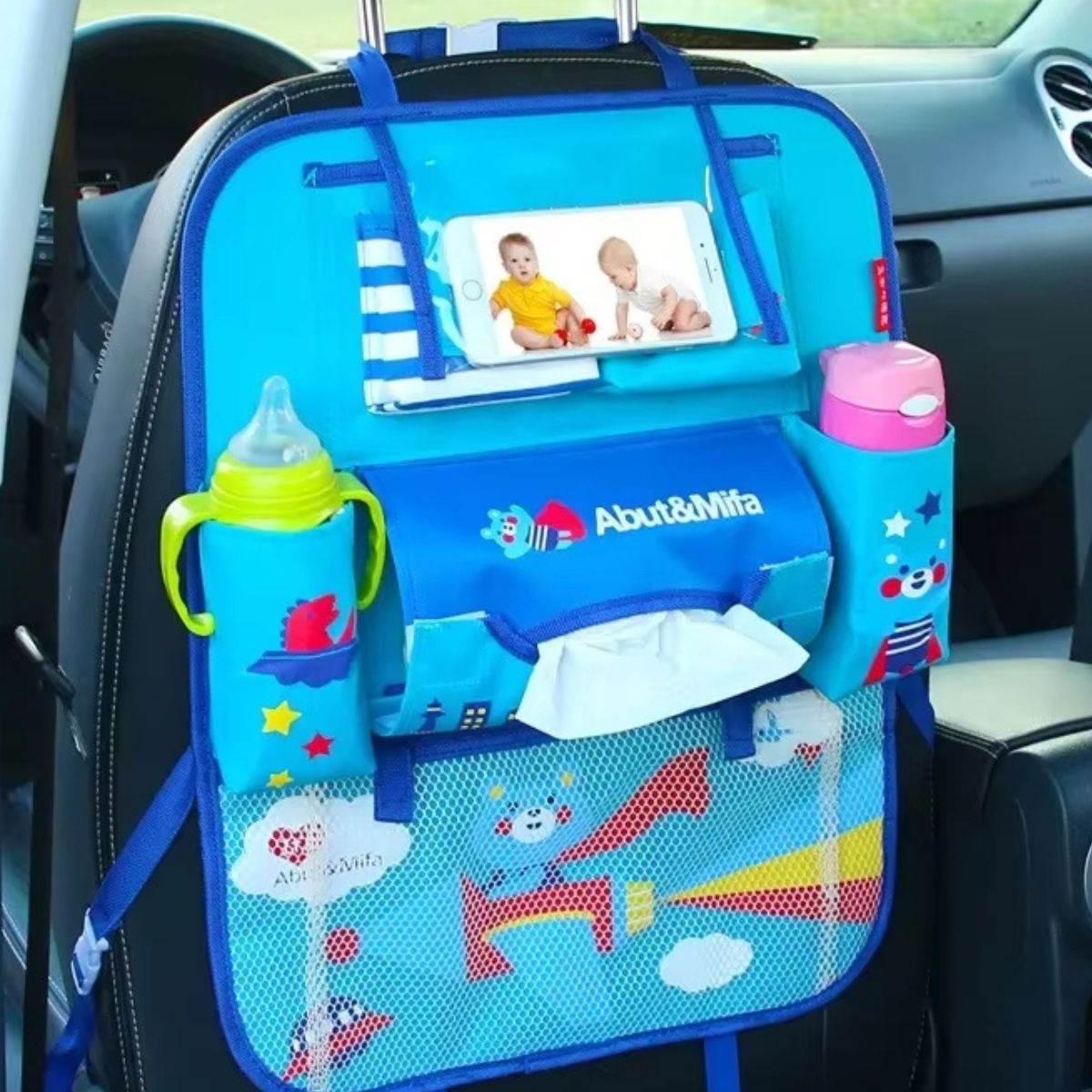 ORGANIZADOR DE ASIENTO TRASERO PARA COCHE IMPERMEABLE LAU - 9