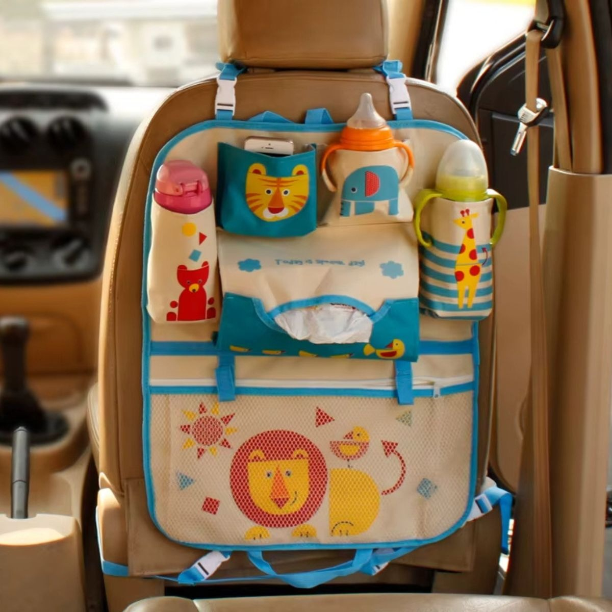ORGANIZADOR DE ASIENTO TRASERO PARA COCHE IMPERMEABLE LAU - 10