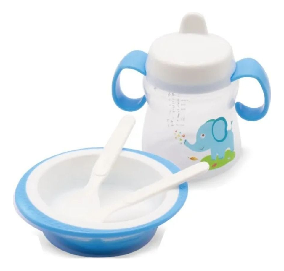 3 SET DE ALIMENTACION 4 EN 1 ERGONOMICO DE BEBE LAU - 1