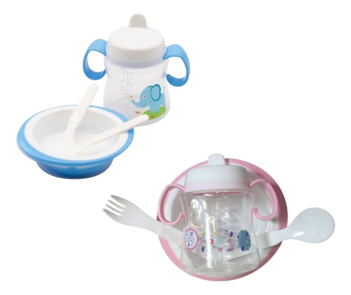 3 SET DE ALIMENTACION 4 EN 1 ERGONOMICO DE BEBE LAU - 2