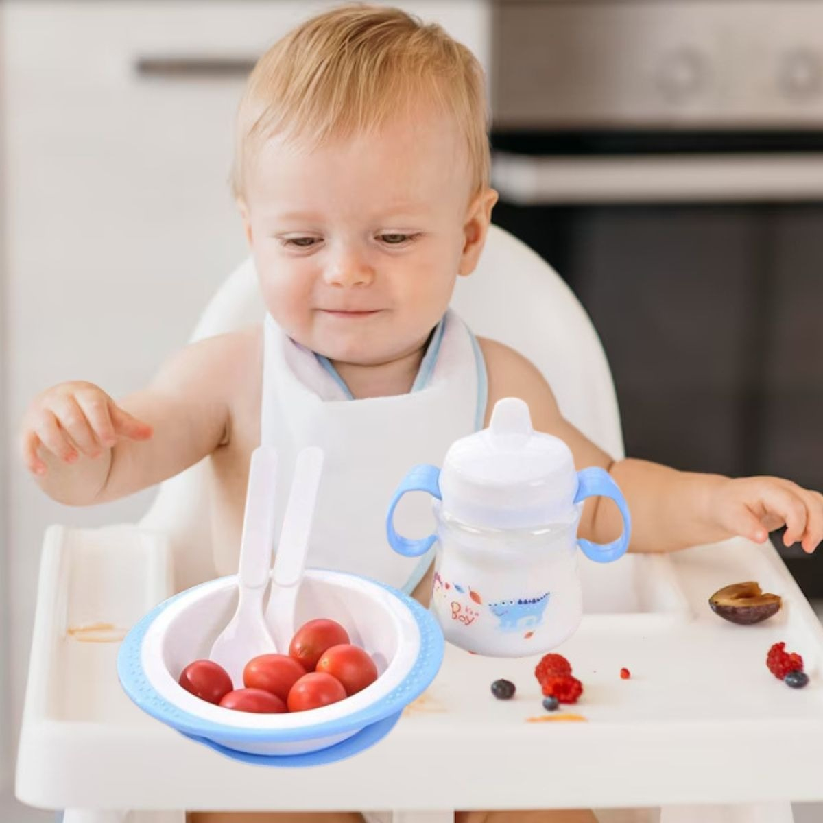 3 SET DE ALIMENTACION 4 EN 1 ERGONOMICO DE BEBE LAU - 4