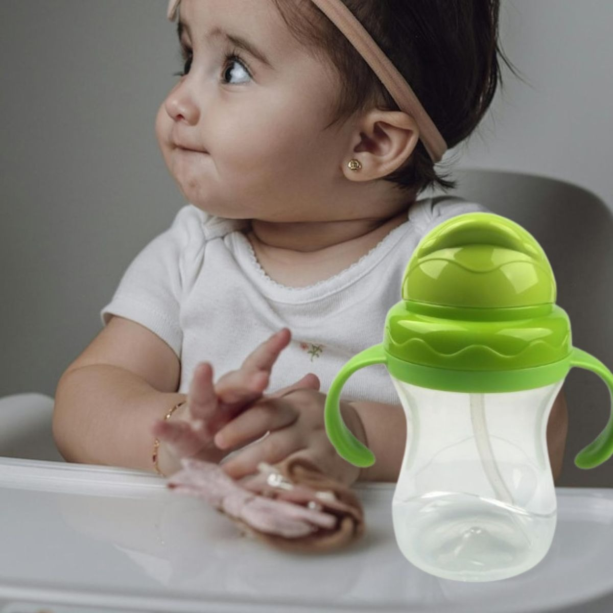 SET 3 VASOS CON SOBERTE ANTIDERRAMES PARA BEBES LAU - 4