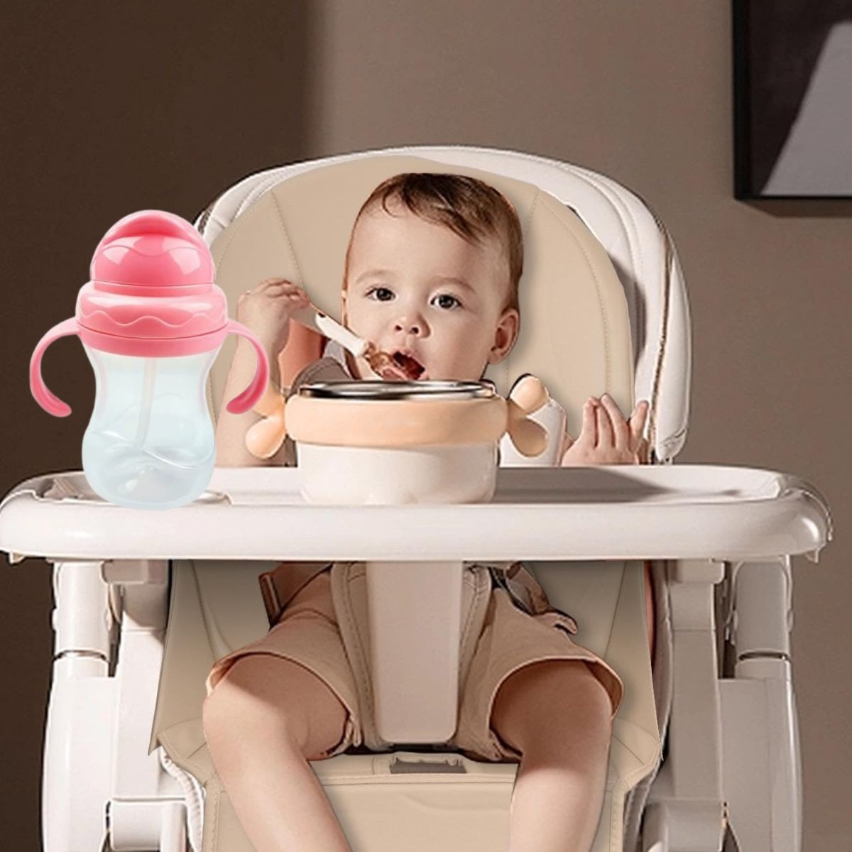 SET 3 VASOS CON SOBERTE ANTIDERRAMES PARA BEBES LAU - 7