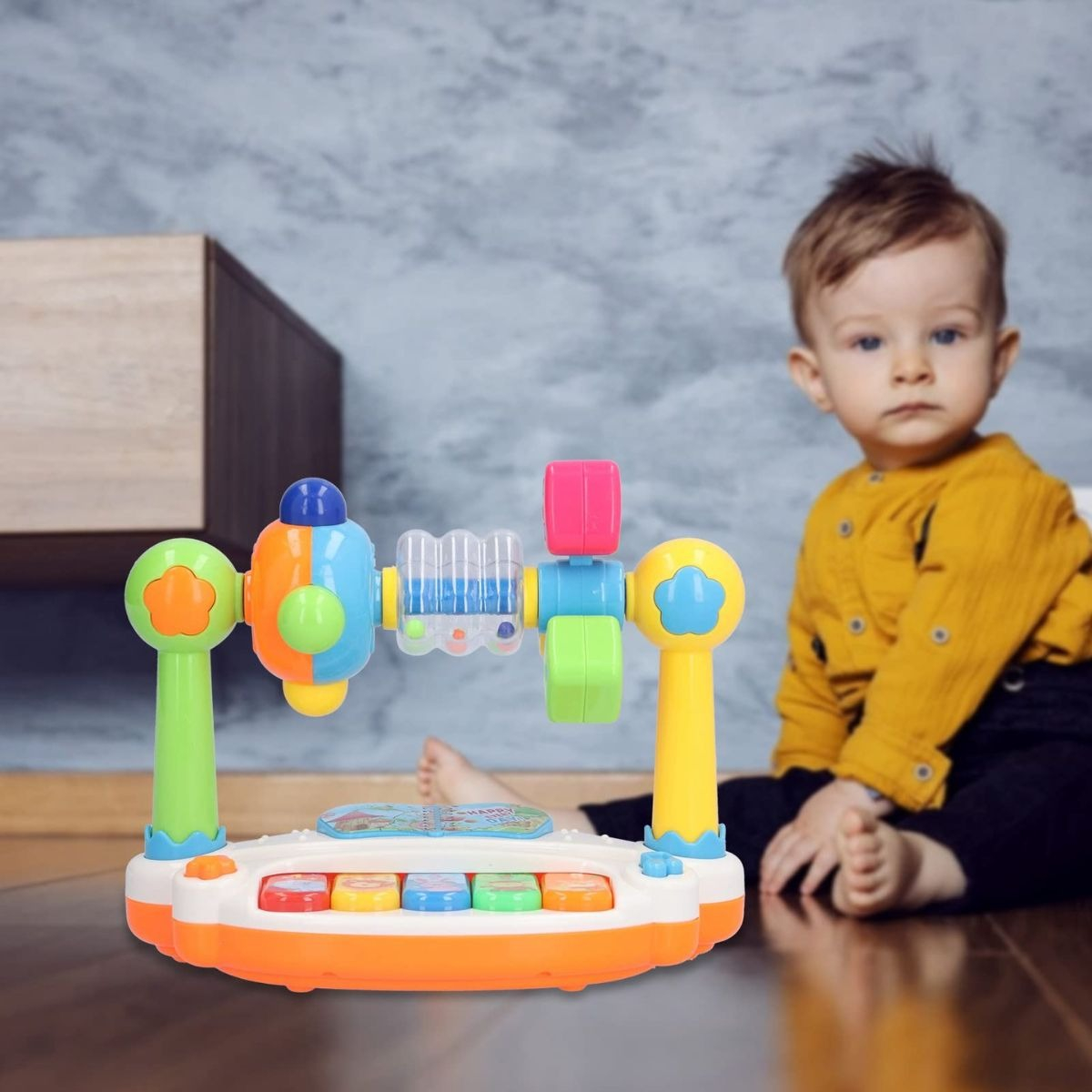 JUGUETE INTERACTIVO PIANO MUSICAL 4EN11 PARA BEBES LAU - 3