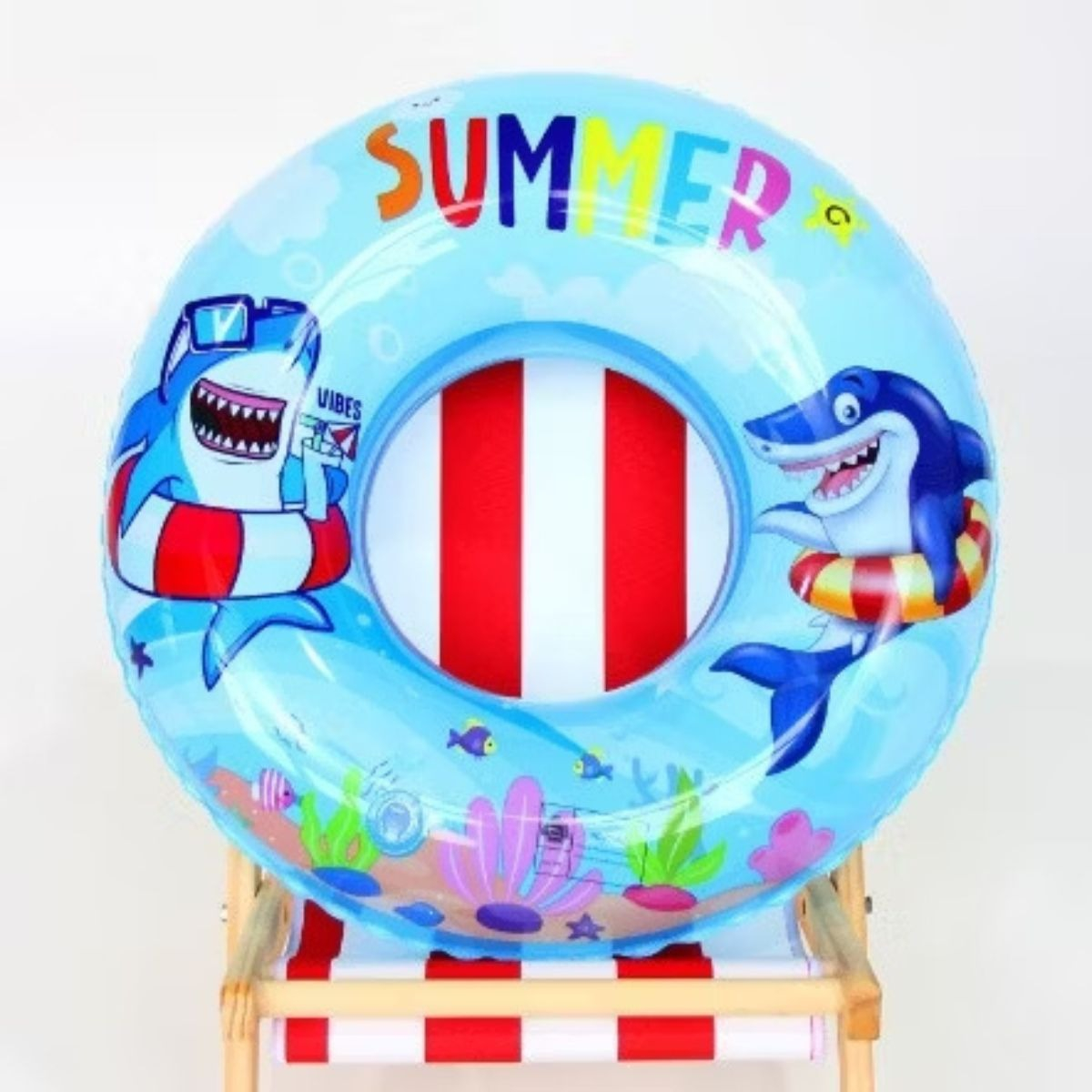 SET 3 FLOTADOR BOYA INFLABLE 80 CM NIÑOS PLAYA PISCINA LAU - 5