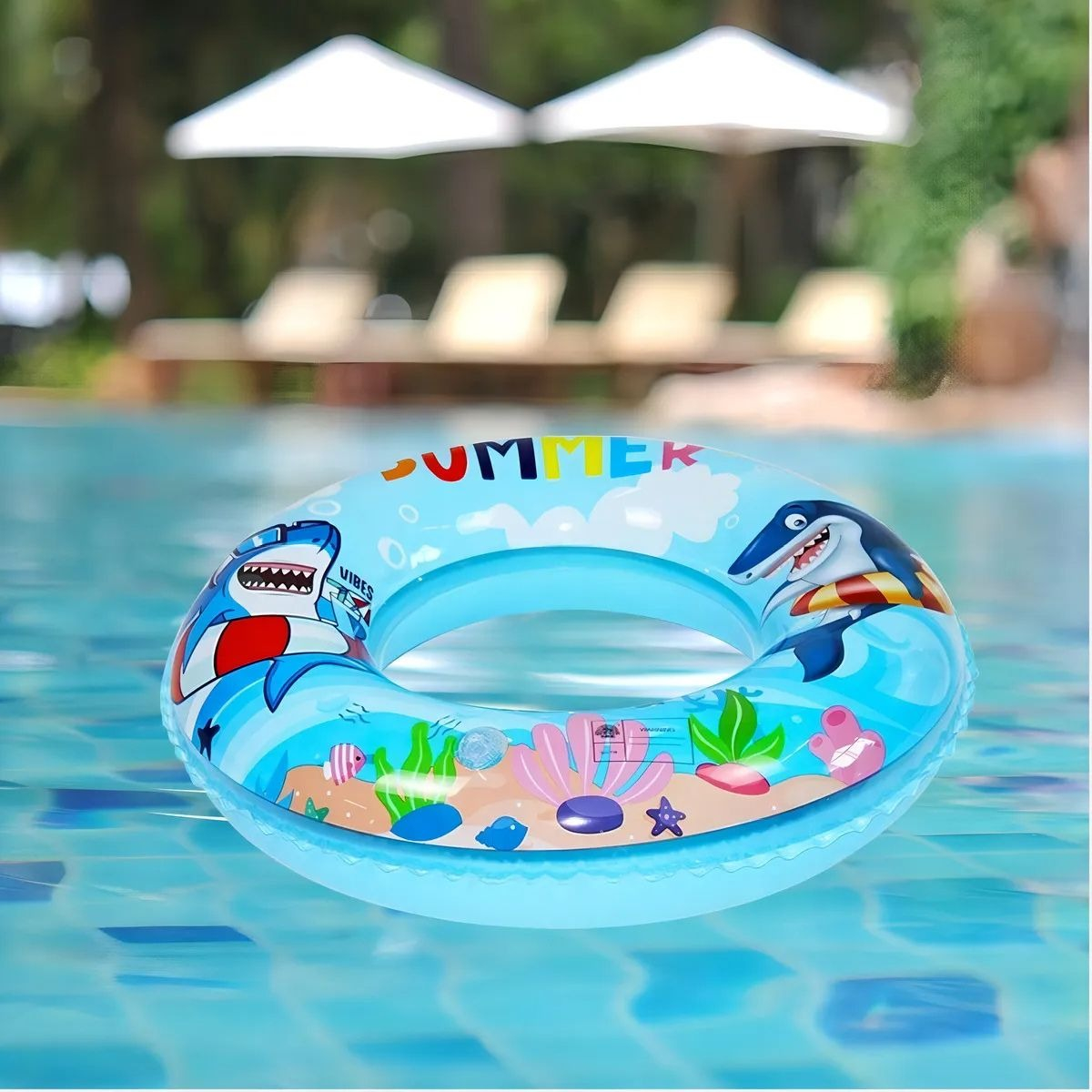 SET 3 FLOTADOR BOYA INFLABLE 80 CM NIÑOS PLAYA PISCINA LAU - 10