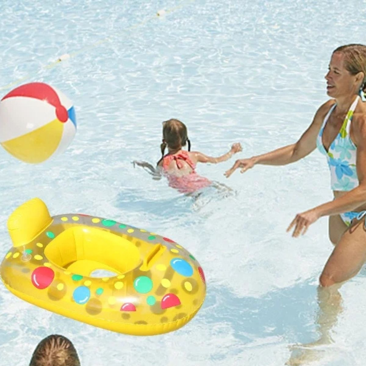 SET 3 FLOTADOR INFLABLE DE PISCINA PLEGABLE NIÑOS VERANO LAU - 3