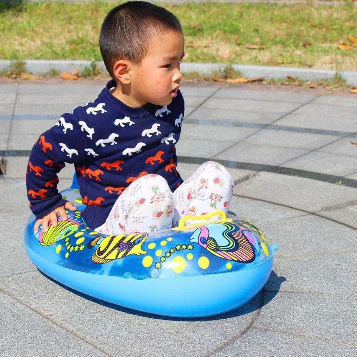 SET 3 FLOTADOR INFLABLE DE PISCINA PLEGABLE NIÑOS VERANO LAU - 4