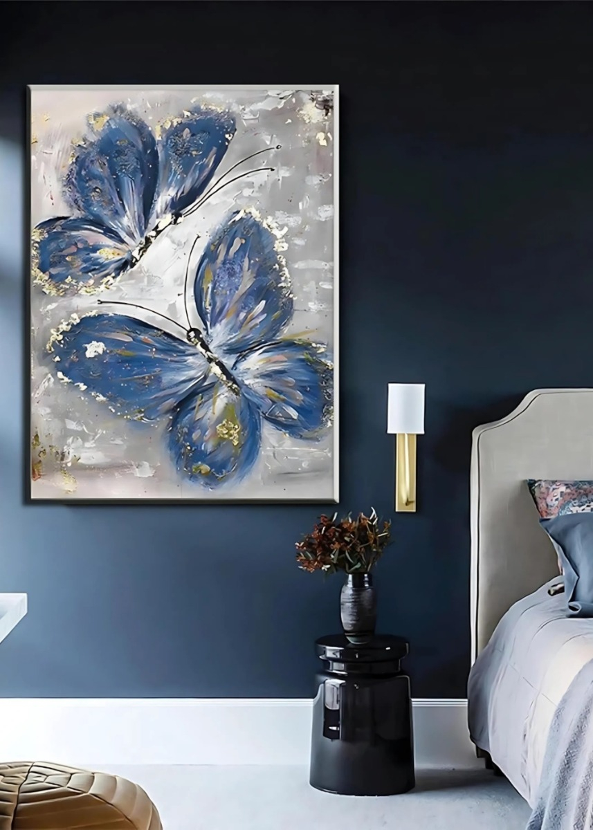 CUADRO DECORATIVO PARED MARIPOSAS ABSTRACTAS HOGAR JHN - 6