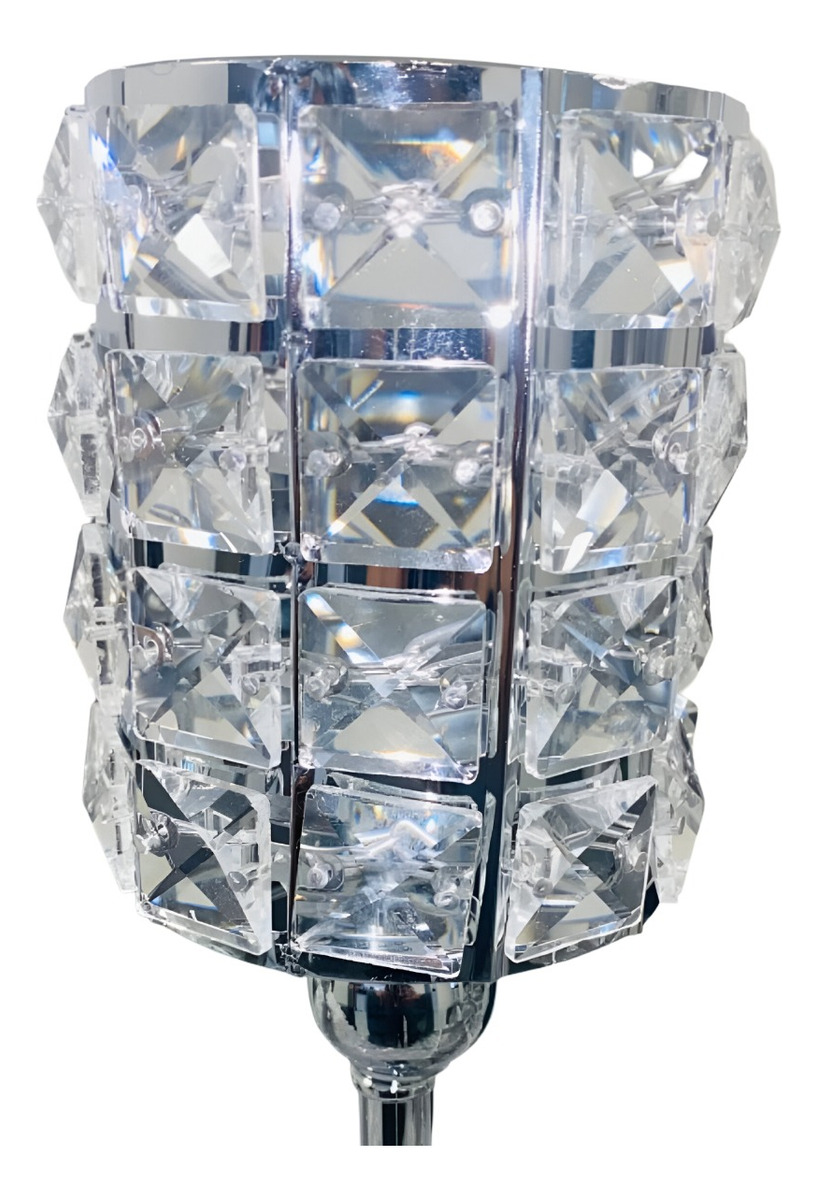 PORTAVELAS CANDELABRO DECORATIVO BRILLANTE MODERNO MESA JHN - 3