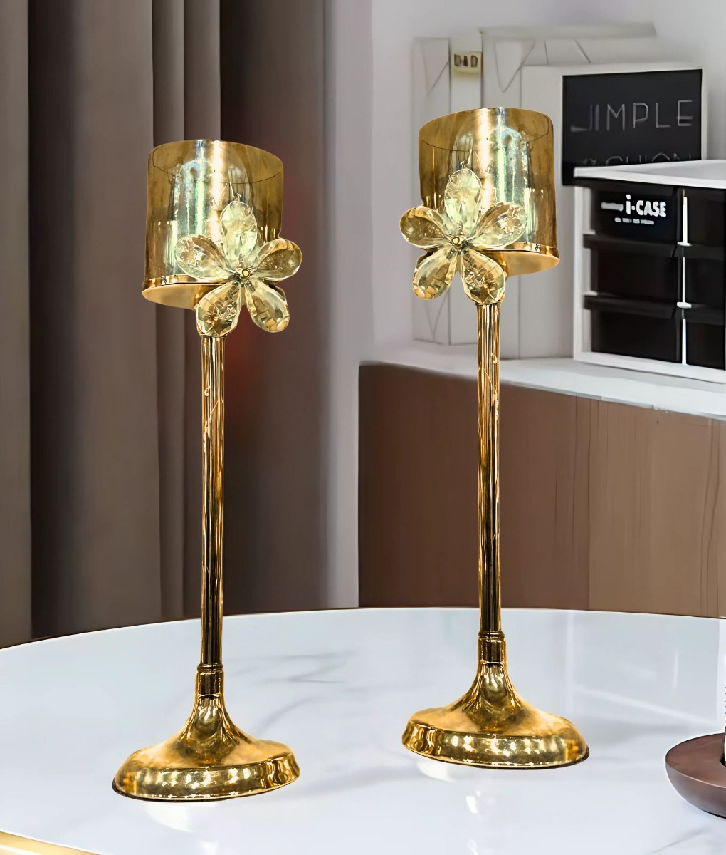 PORTAVELAS CANDELABRO VINTAGE MODERNO DECORACIÓN HOGAR JHN - 2