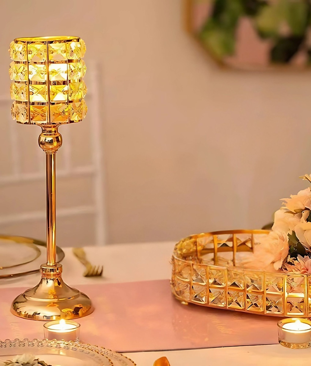 PORTAVELAS CANDELABRO DECORATIVO CENTRO MESA PEDESTAL JHN - 9