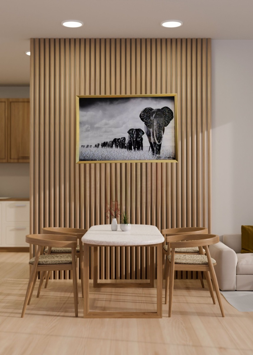 CUADRO DECORATIVO MURAL MANADA ELEFANTES ARTE PARED JHN - 10
