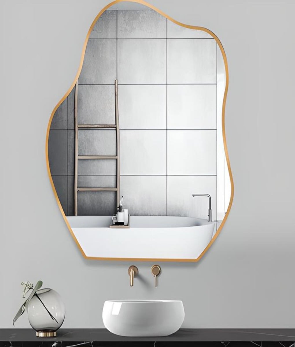ESPEJO IRREGULAR DECORATIVO PARED MODERNO ASIMÉTRICO JHN - 10