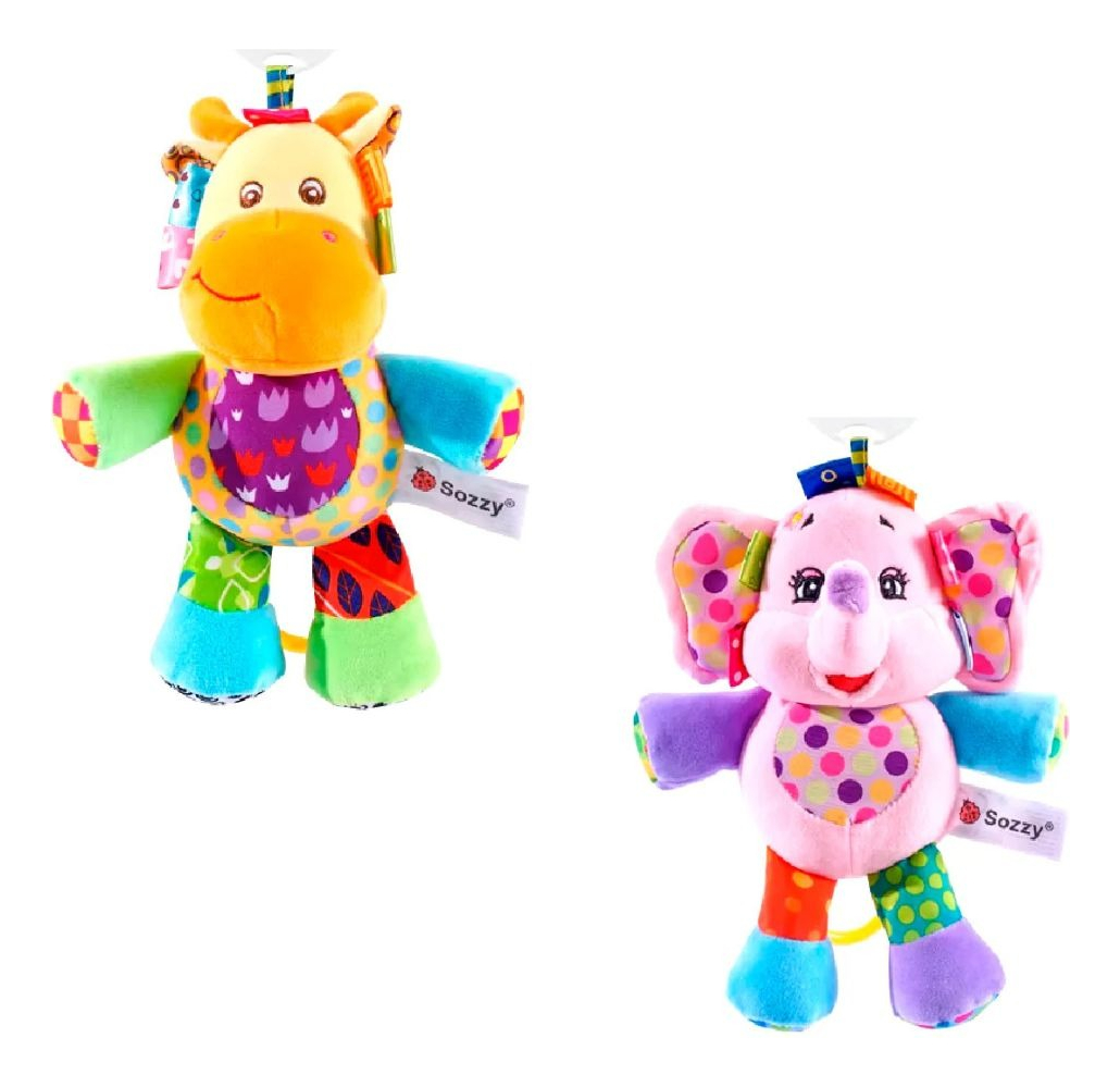 SONAJERO PELUCHE COLGANTE MUSICAL SENSORIAL BEBE LAU - 5