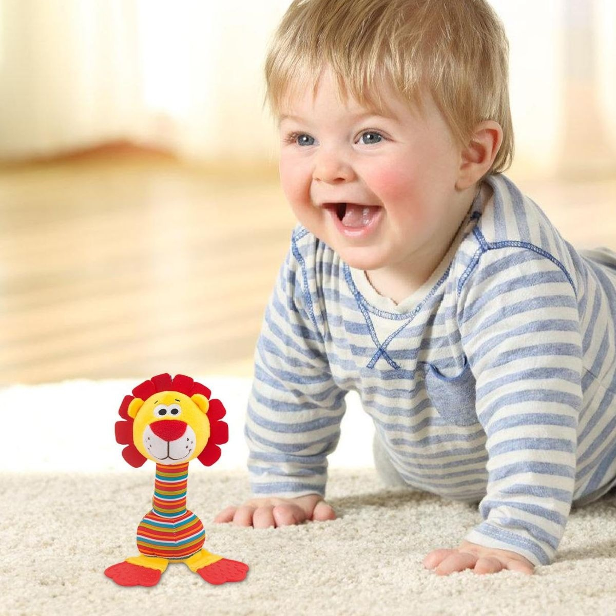 SET 2 SONAJEROS PELUCHE BABY ESTIMULA SENSORIAL LAU - 7