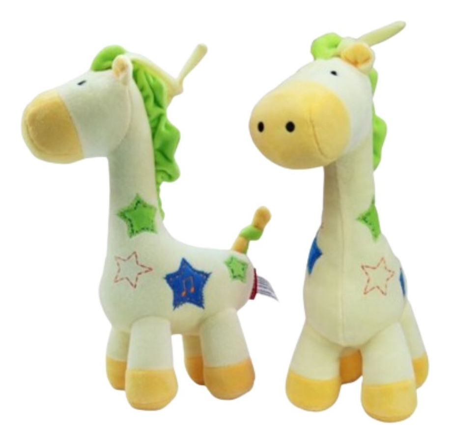 SONAJERO PELUCHE JIRAFA SENSORIAL MUSICAL ESTIMULA BEBE LAU - 5