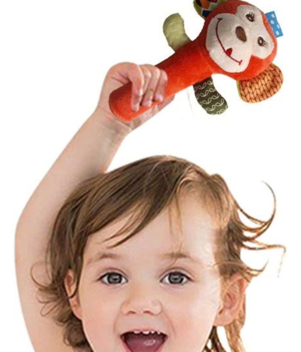 SET 3 SONAJEROS PELUCHE JUGUETES SENSORIAL BEBE LAU - 2