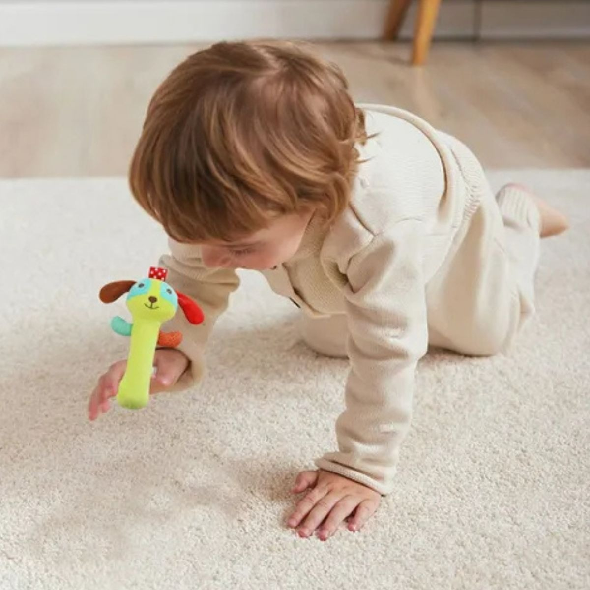 SET 3 SONAJEROS PELUCHE JUGUETES SENSORIAL BEBE LAU - 8