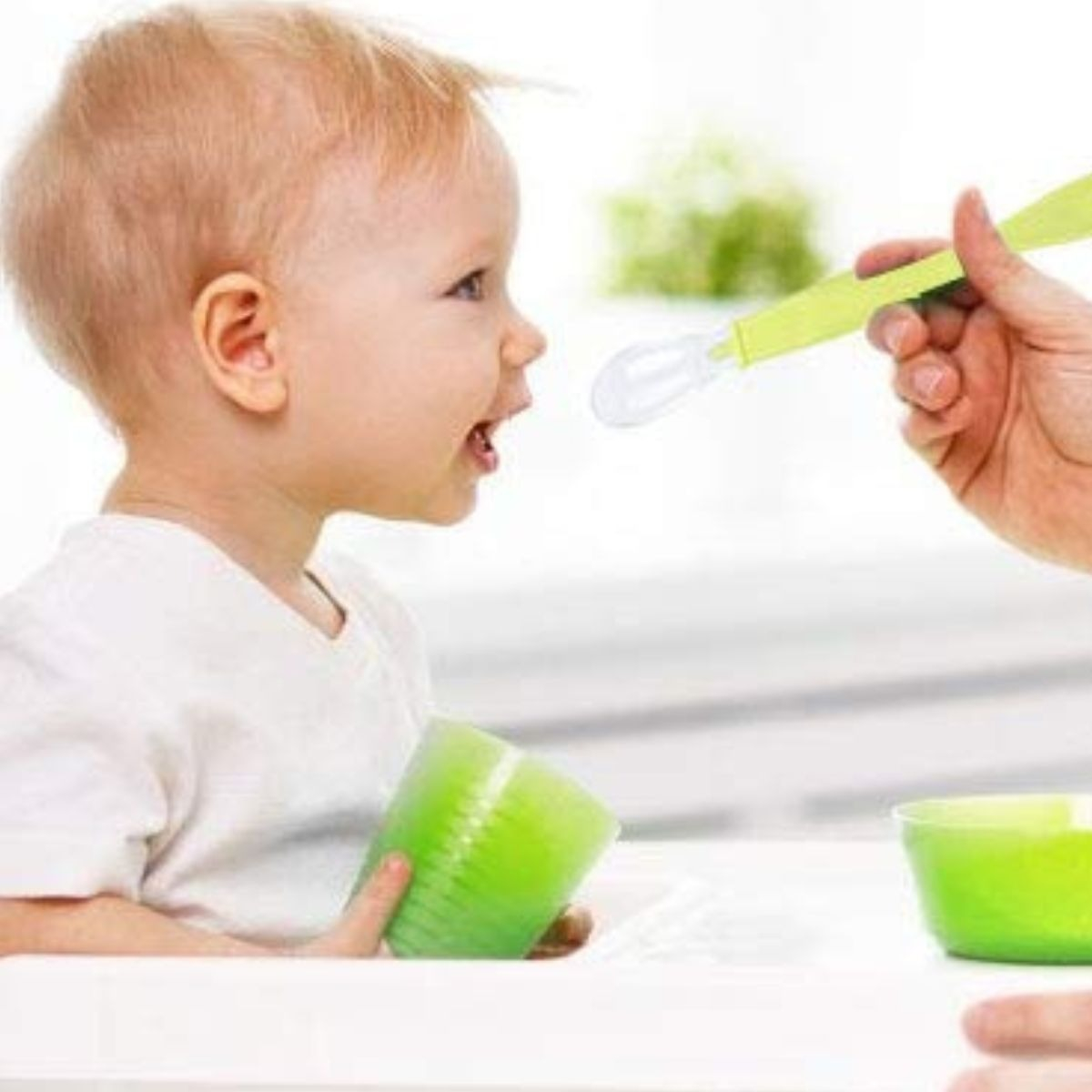 SET 3 CUCHARAS ERGONOMICA SILICONA FLEXIBLE PARA BEBE LAU - 4