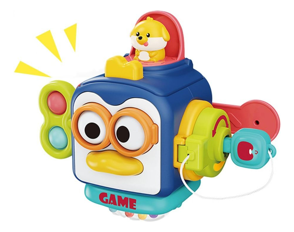 CUBO DIDACTICO JUGUETE SENSORIAL 6EN1 EDUCATIVO BEBE LAU - 5
