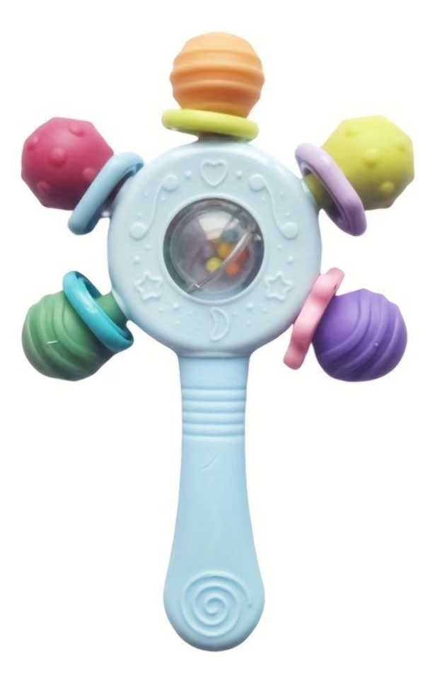 SET 2 SONAJEROS JUGUETE 2EN1 ESTIMULA SENSORIAL BEBE LAU - 1