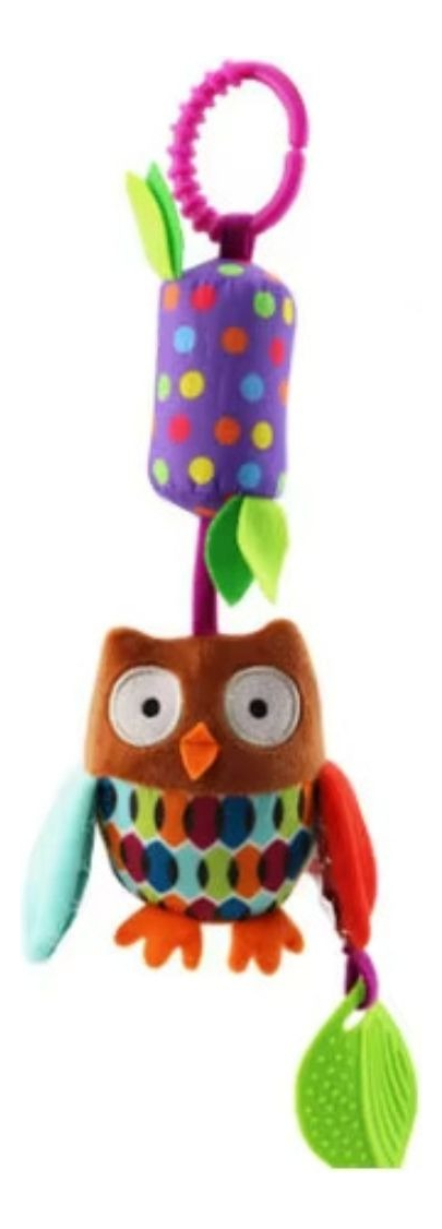 SET 2 SONAJEROS JUGUETE PELUCHE COLGANTE SENSORIAL BEBE LAU - 1