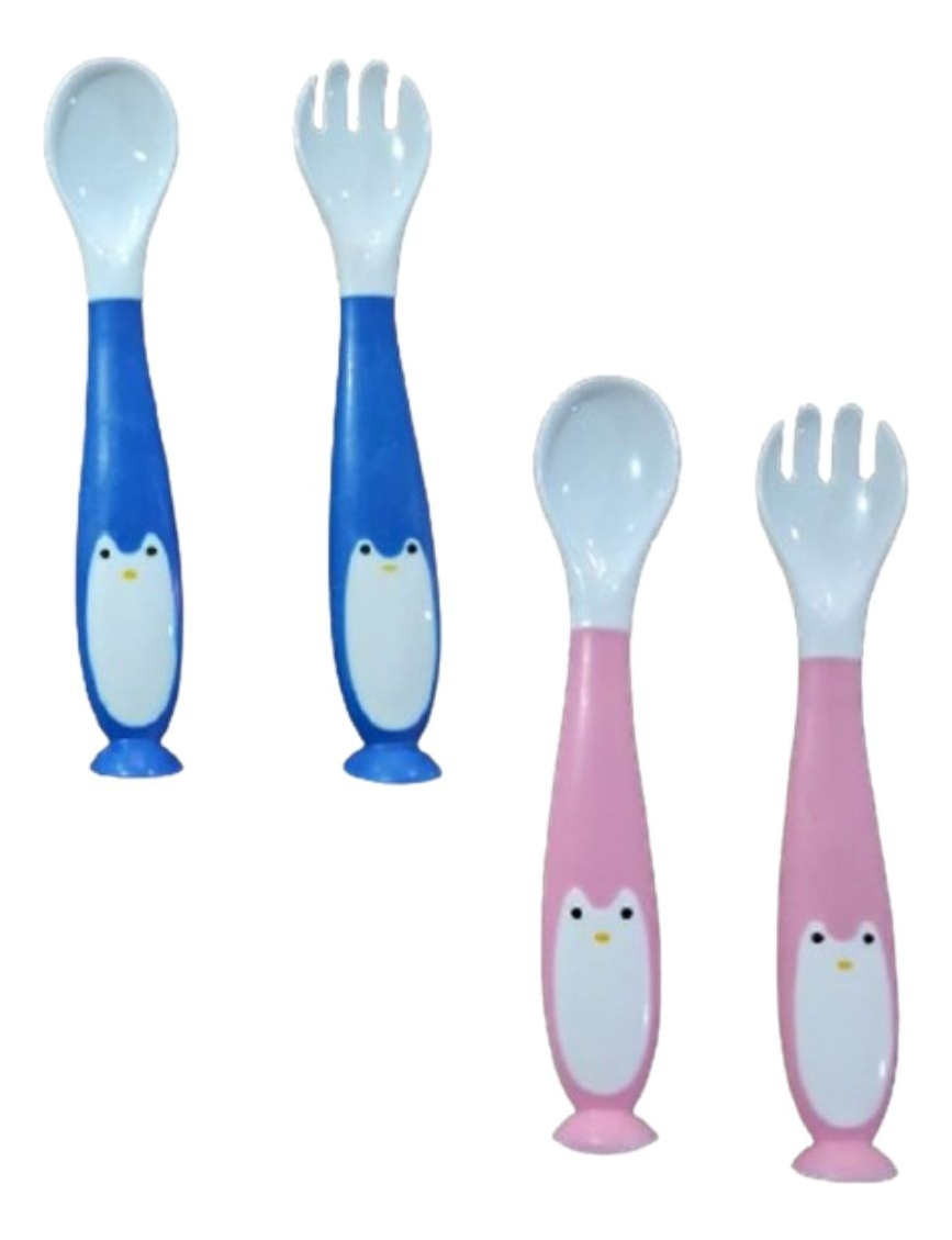 SET 3 PACK CUBIERTO FLEXIBLE ENTRENAMIENTO SILICONA BEBE LAU - 5
