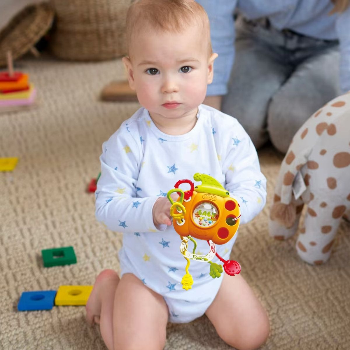 JUEGUETE SENSORIAL ESTMULA TIRA CUERDA BEBE LAU - 8